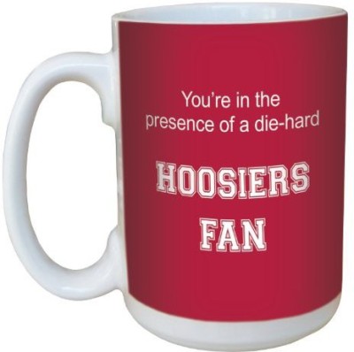 

Tree-Free Greetings Greetings lm44458 Hoosiers College Football Fan Ceramic with Full-Sized Handle, 15-Ounce Ceramic Mug(60 ml), Multicolor