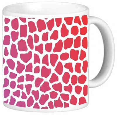 

Rikki Knight LLC Knight Photo Quality Ceramic Coffee, 11 oz, Giraffe Design Pink Shades Ceramic Mug(60 ml)