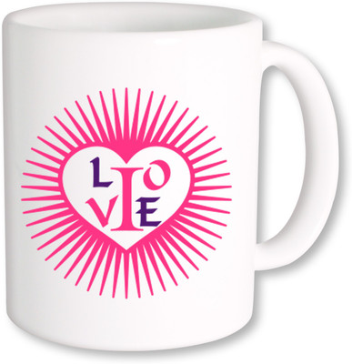 

Heyworlds love you happy valentine gifts 0027 Ceramic Mug(325 ml), Multicolor