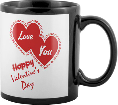 

SKY TRENDS Valentine Gifts For Special Girlfriend,Boyfriend,Wife,Husband,design 29 Ceramic Mug(325 ml), Black