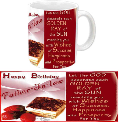 

Raj Laxmi For Father-In Law B'day Gift White Ceramic Mug(3.5 ml)