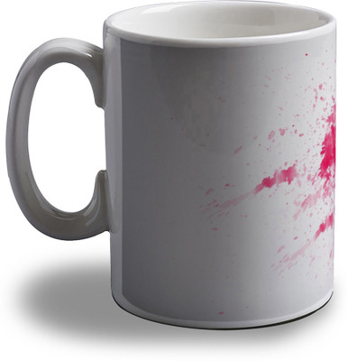 

Artifa Pink Heart Porcelain, Ceramic Mug(350 ml), Multicolor