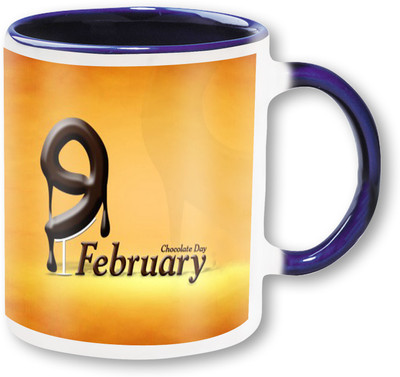 

PhotogiftsIndia Happy Chocolate Day With 9 Feb.Jpg Ceramic Mug(325 ml), Multicolor