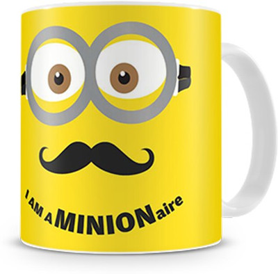 

Print Haat Minion Ceramic Mug(325 ml), White