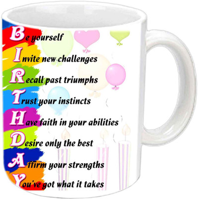 

Raj Laxmi b'day wishes white Ceramic Mug(350 ml)