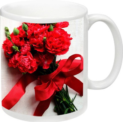 

KappoMania Love Ceramic Mug(325 ml), Red