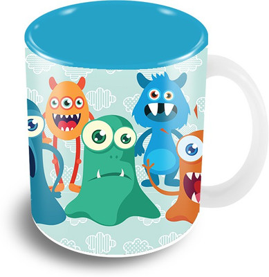 

The Crazy Me Monsters Movie Coffee Ceramic Mug(325 ml), Multicolor