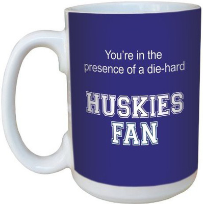 

Tree-Free Greetings Greetings lm44605 Huskies College Football Fan Ceramic with Full-Sized Handle, 15-Ounce Ceramic Mug(60 ml), Multicolor
