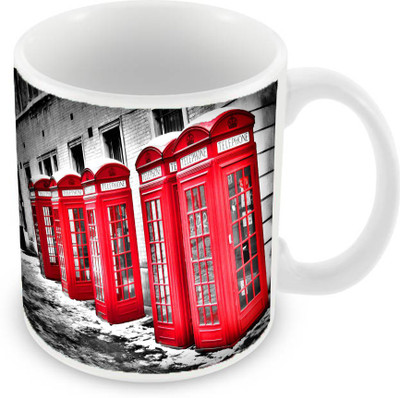 

Sleep Nature's SN-MG-283 Ceramic Mug(350 ml), Red