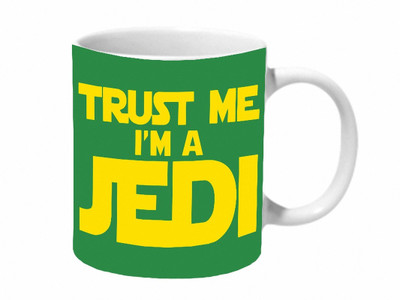 

Mooch Wale Trust Me I'M A Jedi Ceramic Mug(325 ml), Multicolor
