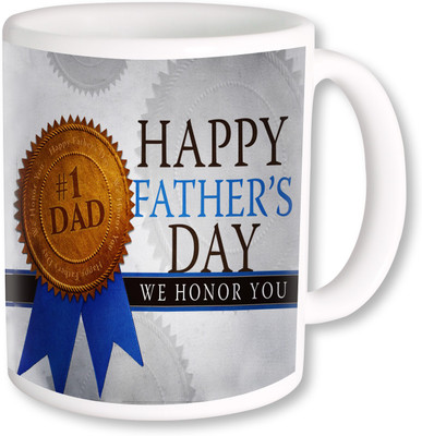 

PhotogiftsIndai Happy Father's Day 138 Ceramic Mug(325 ml), Multicolor