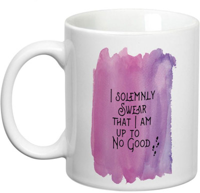 

Prithish Up To No Good Ceramic Mug(330 ml), Multicolor