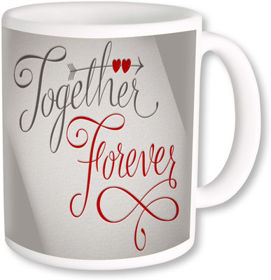 

PhotogiftsIndia Promise Day Together Forever Ceramic Mug(325 ml), Multicolor