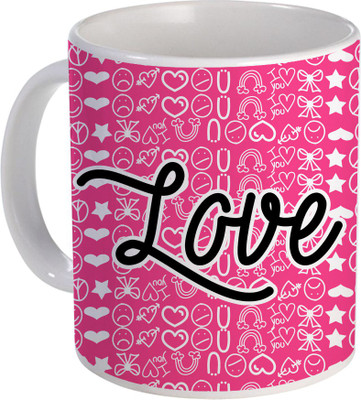 

SKY TRENDS Can't Help Falling in Love mug Best Gift for Valentine's Day, Her, Girlfriend,boy friend,husband, Wife,Birthday, Anniversary,Christmas or Any Holidays Design 043 Ceramic Mug(320 ml), Blue;white