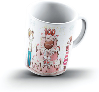

Ucard For Next 100 Years Love1049 Bone China, Ceramic, Porcelain Mug(325 ml), Multicolor