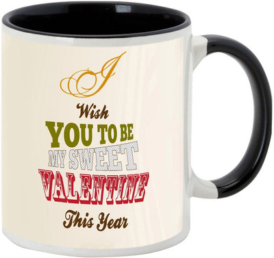 

AllUPrints Valentines Day Gift For My Soul mate Black Ceramic Mug(325 ml)