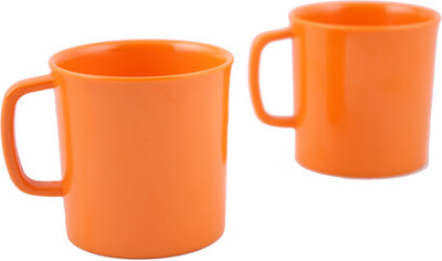 

Hiluxe Solid Clr Melamin 42248 Solid - Orange Melamine Mug(Pack of 2)
