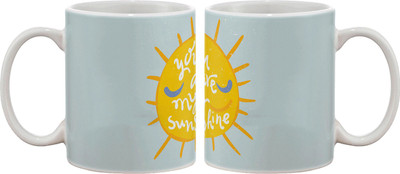 

Artifa You Are My Sunshine Porcelain, Ceramic Mug(350 ml), Multicolor