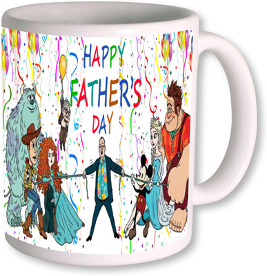 

PhotogiftsIndia Happy Fathers Day 100 Ceramic Mug(350 ml), White