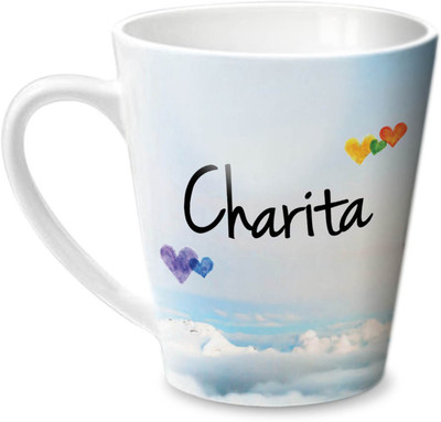 

Hot Muggs Simply Love You Charita Conical Ceramic Mug(350 ml)