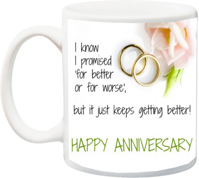 

ME&YOU Gift Printed Ceramic Mug(325 ml), Multicolor