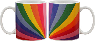 

Artifa Colors Spread Porcelain, Ceramic Mug(350 ml), Multicolor