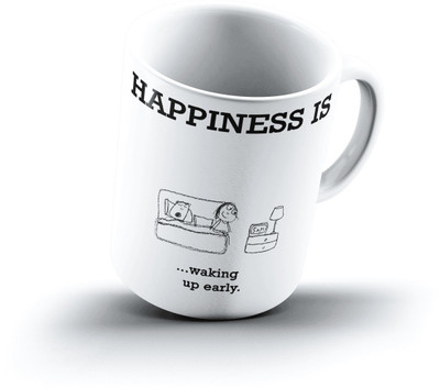 

Ucard Happiness Is2019 Bone China, Ceramic, Porcelain Mug(325 ml)