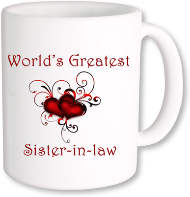 

PhotogiftsIndia world greatest sister in law Ceramic Mug(325 ml), Multicolor