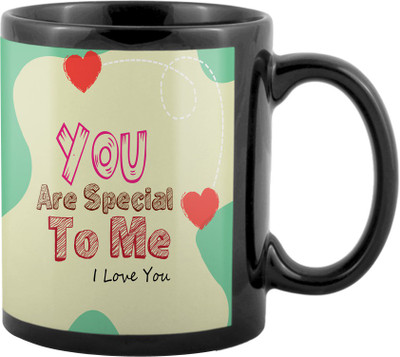 

SKY TRENDS Valentine Gifts For Special Girlfriend,Boyfriend,Wife,Husband,design 233 Ceramic Mug(325 ml), Black