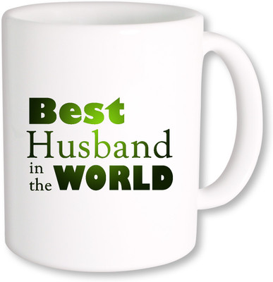

PhotogiftsIndia Best Husband In World Coffee Ceramic Mug(350 ml), Multicolor