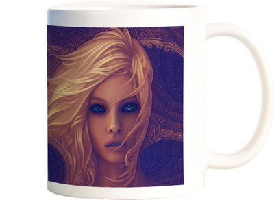 

Rangeele Inkers Khaleesi dragon painting Ceramic Mug(300 ml), Multicolor