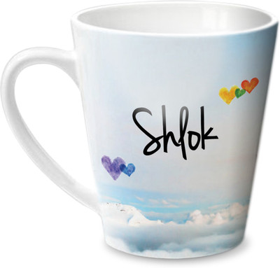 Hot Muggs Simply Love You Shlok Conical Ceramic Mug(315 ml)