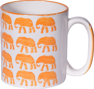

Clay Creations Clay Creations Bone China Coffees - Pack of SIX 107 Bone China Mug(250 ml, Pack of 6), Multicolor