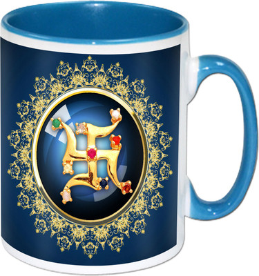 

Heyworlds happy diwali gifts 66 Ceramic Mug(325 ml), Multicolor