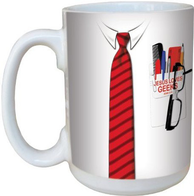 

Tree-Free Greetings Greetings lm44244 Jesus Geeks: John 3:16 Ceramic with Full-Sized Handle, 15-Ounce Ceramic Mug(60 ml), Multicolor