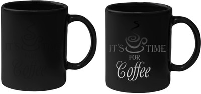 

Krishna Devi Traders LLP Coffee Magic Ceramic Mug(350 ml), Black