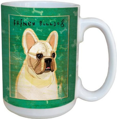 

Tree-Free Greetings Greetings sg44065 White French Bulldog by John W. Golden Ceramic with Full-Sized Handle, 15-Ounce Ceramic Mug(60 ml)