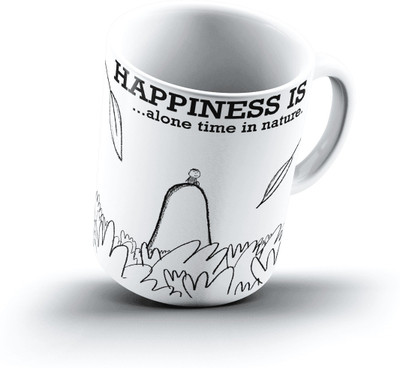 

Ucard Happiness Is2320 Bone China, Ceramic, Porcelain Mug(325 ml)