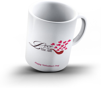 

Ucard Valentines Day Love685 Bone China, Ceramic, Porcelain Mug(325 ml), Multicolor