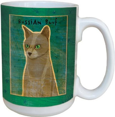 

Tree-Free Greetings Greetings sg44046 Russian Blue by John W. Golden Ceramic with Full-Sized Handle, 15-Ounce Ceramic Mug(60 ml)