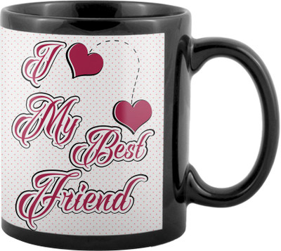 

SKY TRENDS World's Best Gifts For Valentine Girlfriend Boyfriend Friend Husband Wife Anniversary & Birthday Design Code 086 Ceramic Mug(325 ml), Black