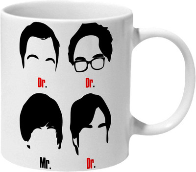 

Mooch Wale The Big Bang Theory Doctors And Mr Ceramic Mug(325 ml), Multicolor