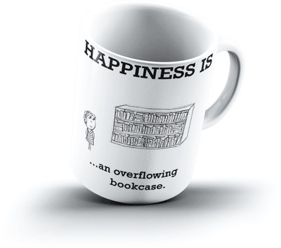 

Ucard Happiness Is1132 Bone China, Ceramic, Porcelain Mug(325 ml), Multicolor
