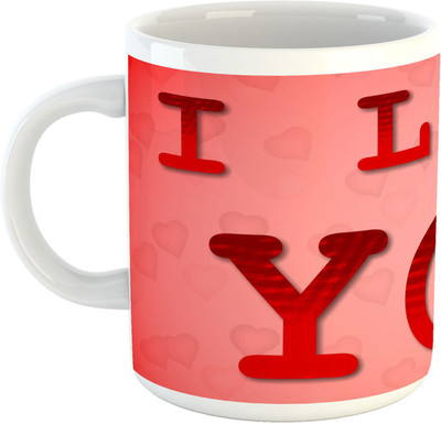 

Deeher Gifts Love -Design30 Ceramic Mug(330 ml), Multicolor