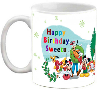 

EFW HAPPY BIRTHDAY SWEETU WITH LOTS OF LOVE Ceramic Mug(325 ml), White