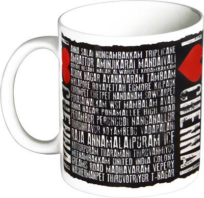 

Tantra I Love Chennai Ceramic Mug(325 ml)