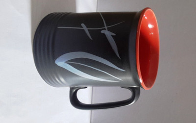 

Indeasia Srijan ISC016 Ceramic Mug(350 ml), Black