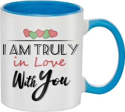 

SKY TRENDS Great Romantic Love Best Gifts For Valentine Day For Girlfriend Boyfriend Fiance Wife Husband, Anniversary,Christmas, Design 007 Ceramic Mug(325 ml), Blue