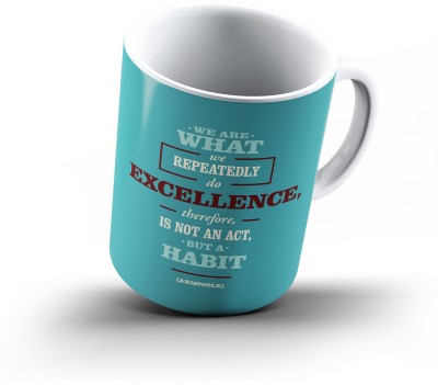 

Ucard Motivational Quote770 Bone China, Ceramic, Porcelain Mug(325 ml), Multicolor