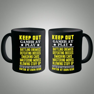

Posterboy Keep Out Gamer At Play Ceramic Mug(350 ml), Multicolor